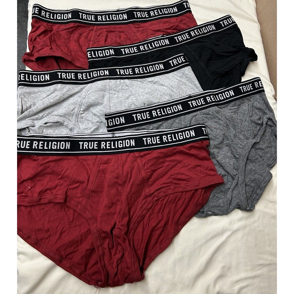 True Religion Men’s Size L Briefs 5 Pack